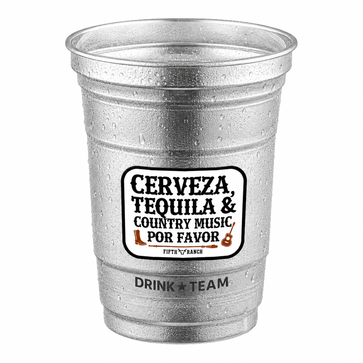 Aluminum Cup - Cerveza, Tequila & Country Music