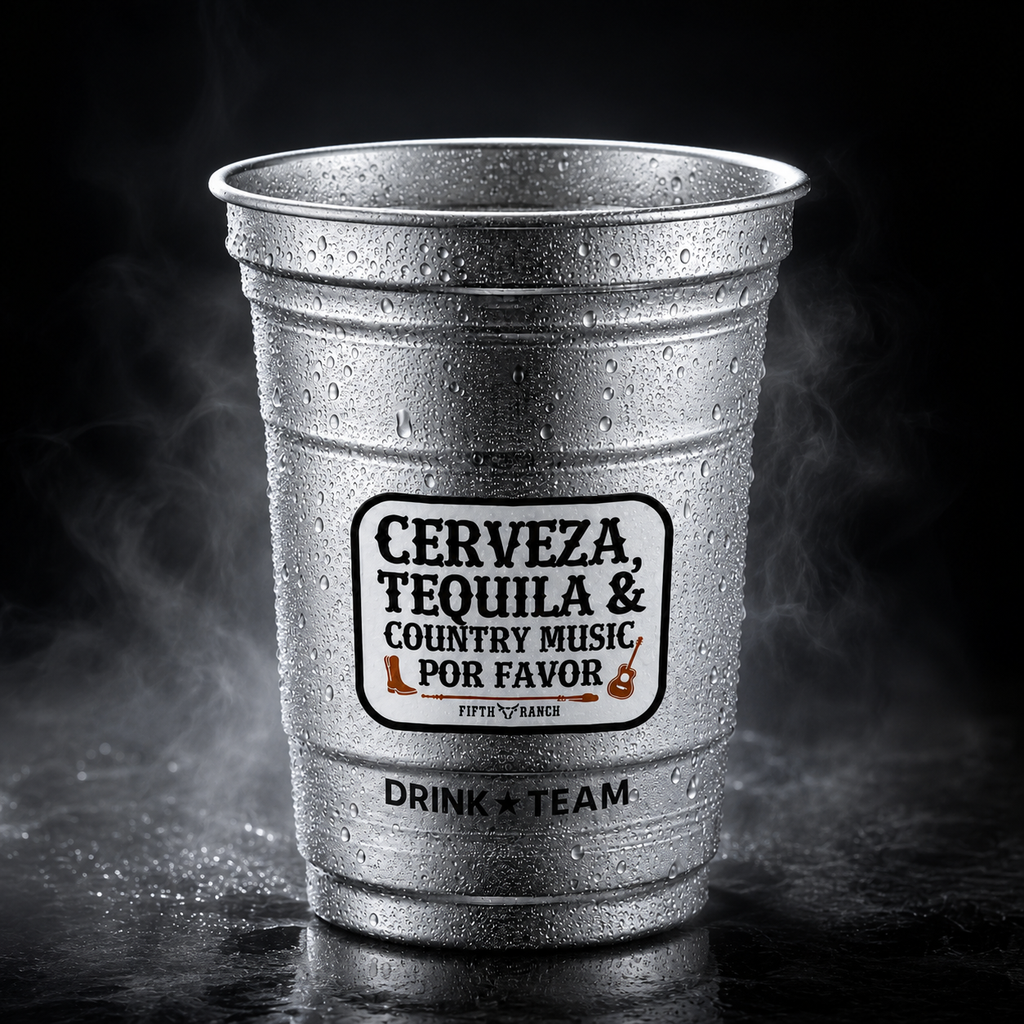 Aluminum Cup - Cerveza, Tequila & Country Music