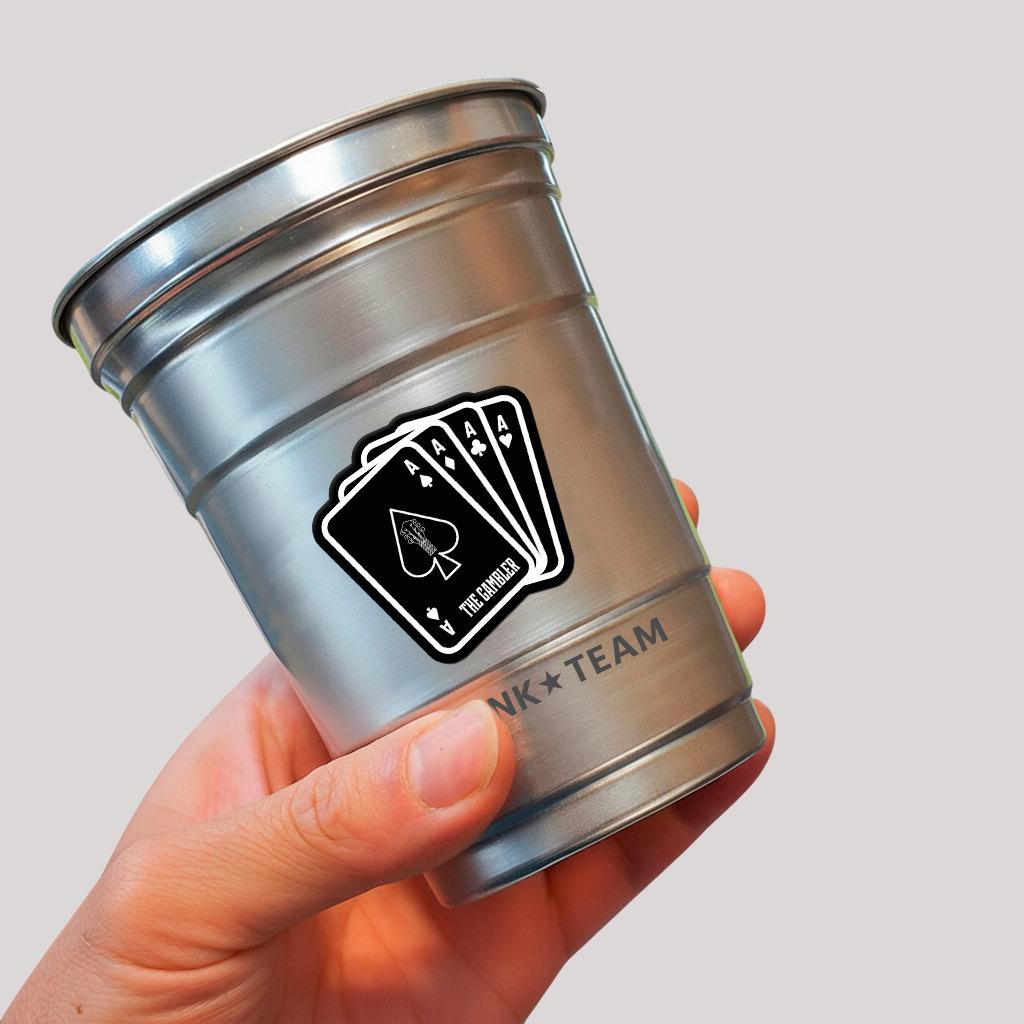 Aluminum Cup - The Gambler