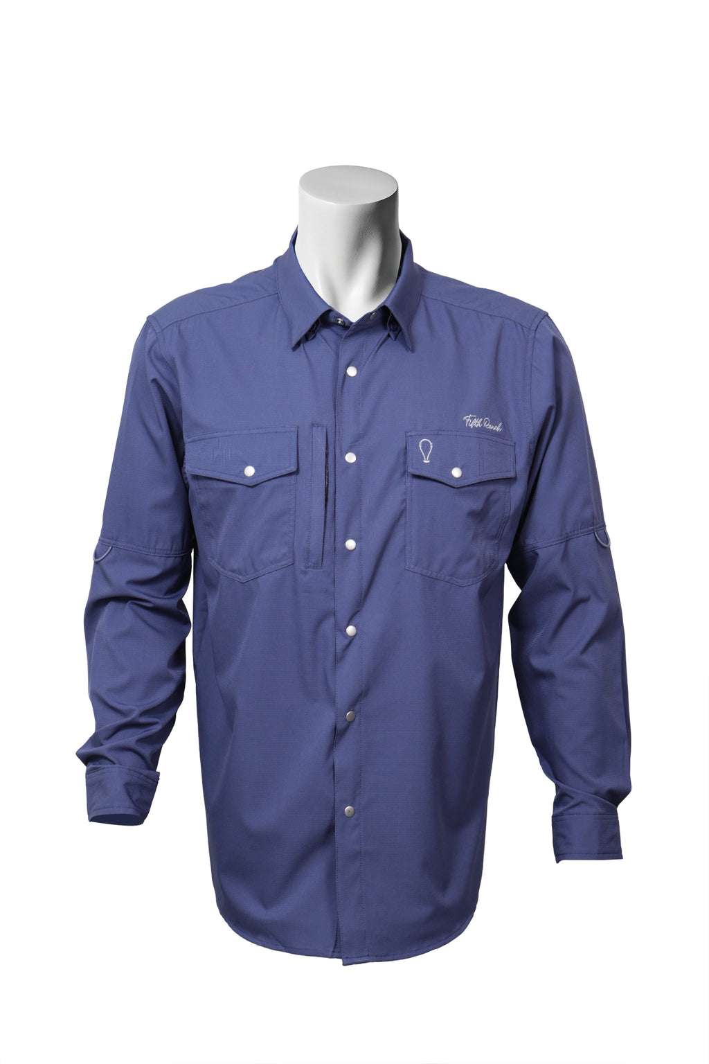 Camisa Vaquera manga larga Azul KB03