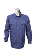 Camisa Vaquera manga larga Azul KB03