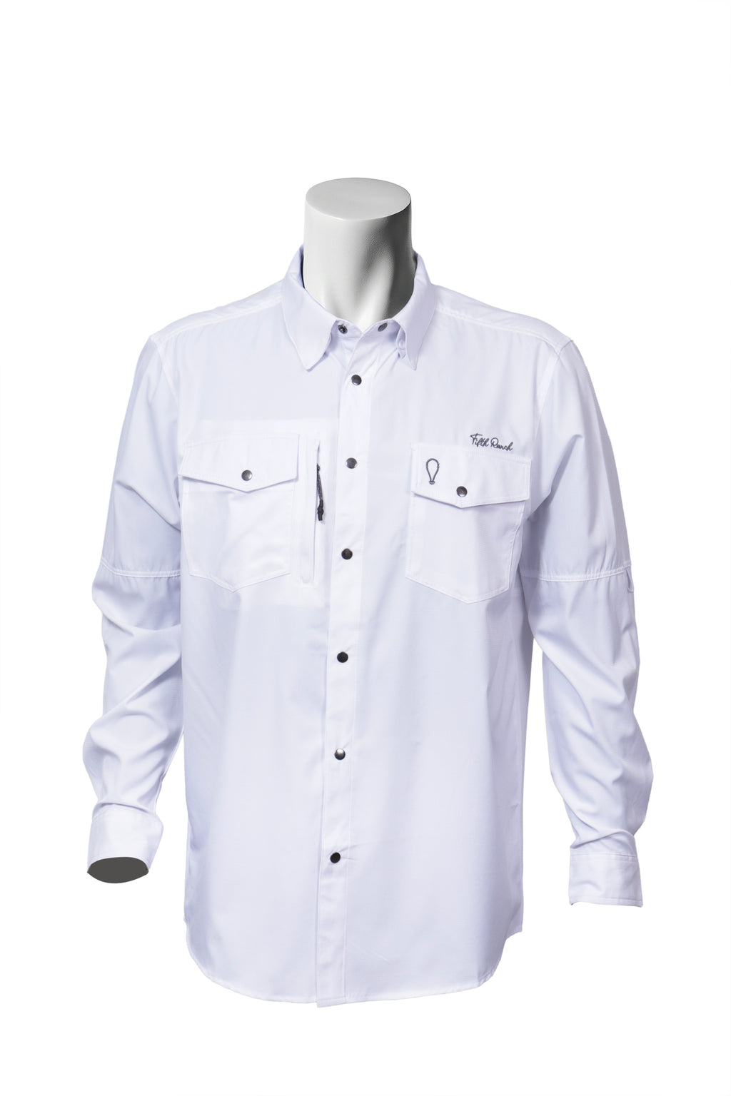 Camisa Vaquera manga larga Blanco KB02
