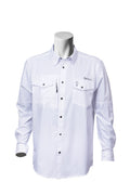 Camisa Vaquera manga larga Blanco KB02