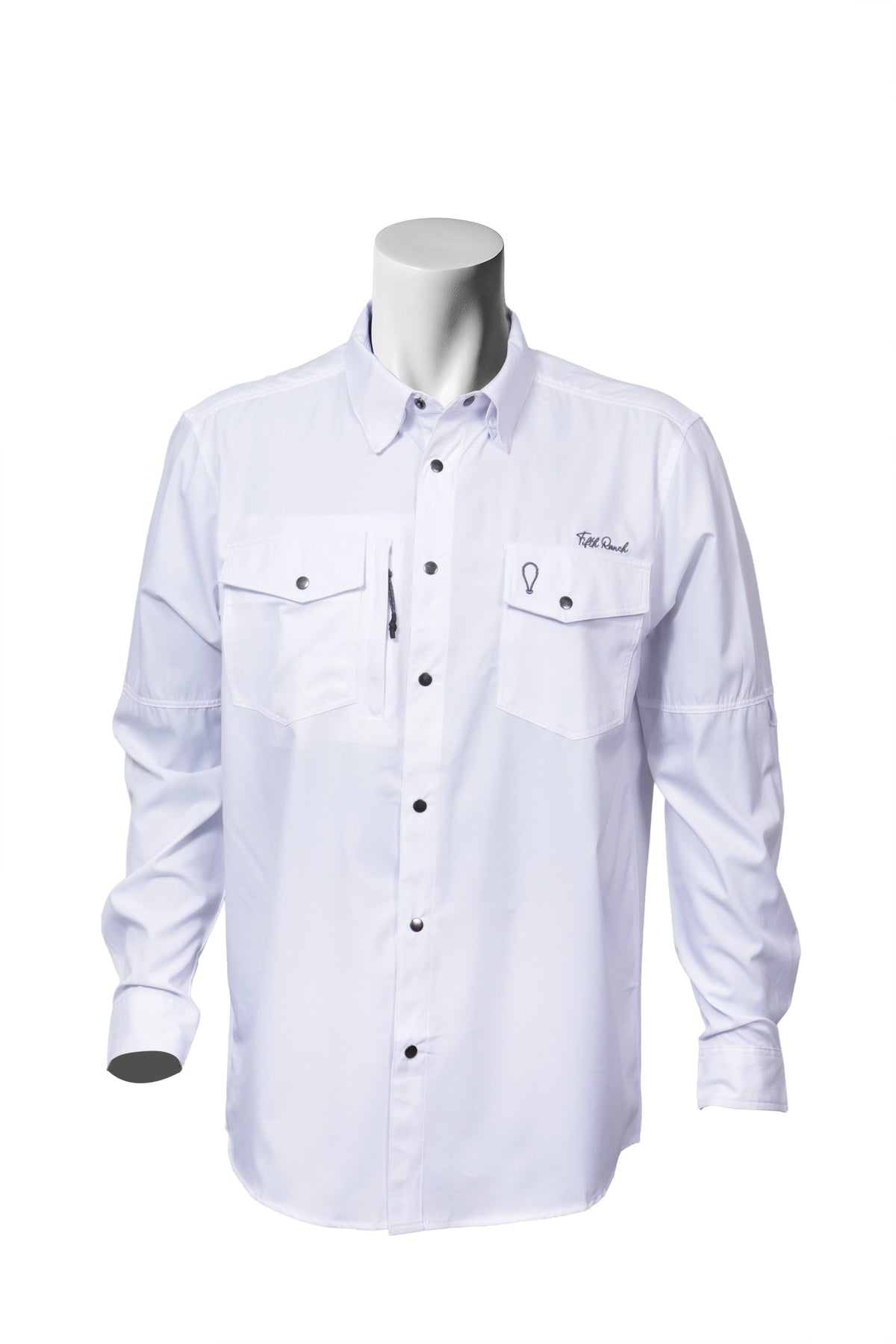 Camisa Vaquera manga larga Blanco KB02