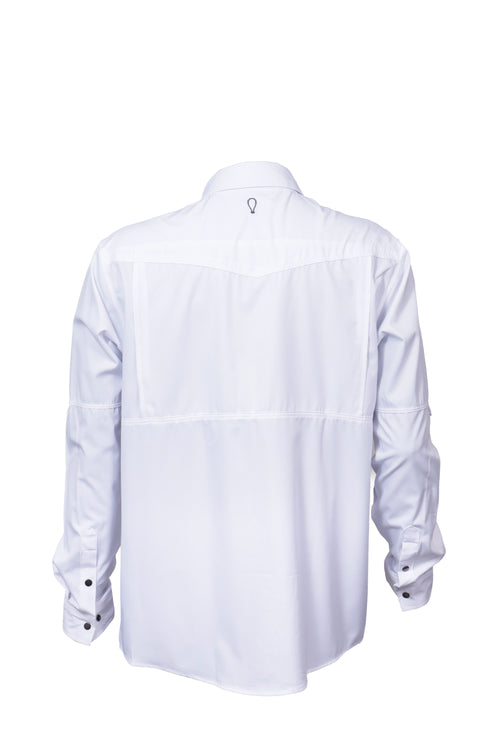 Camisa Vaquera manga larga Blanco KB02