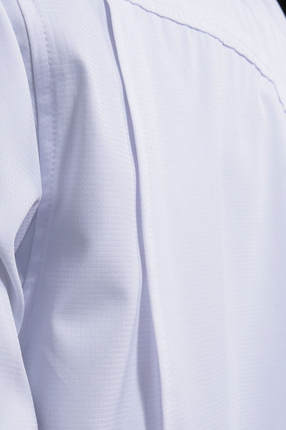 Camisa Vaquera manga larga Blanco KB02