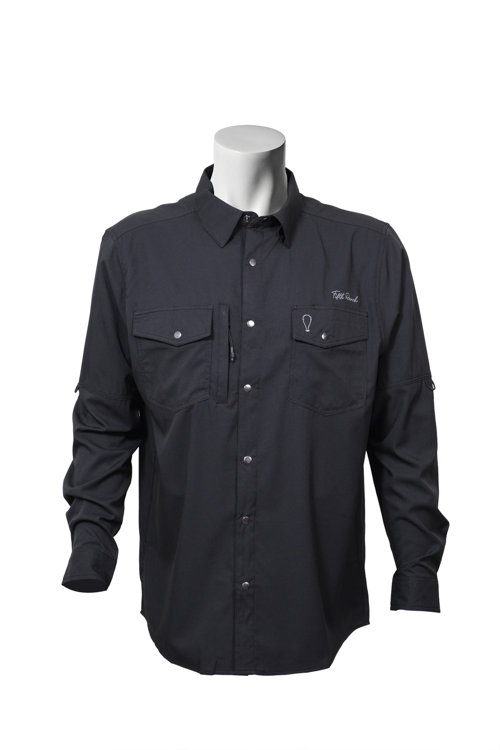 Camisa Vaquera manga larga Negro KB01