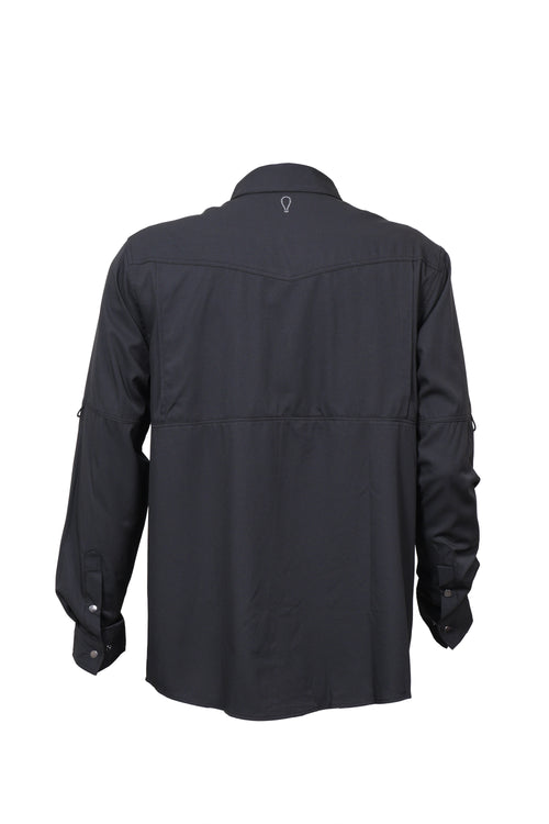 Camisa Vaquera manga larga Negro KB01