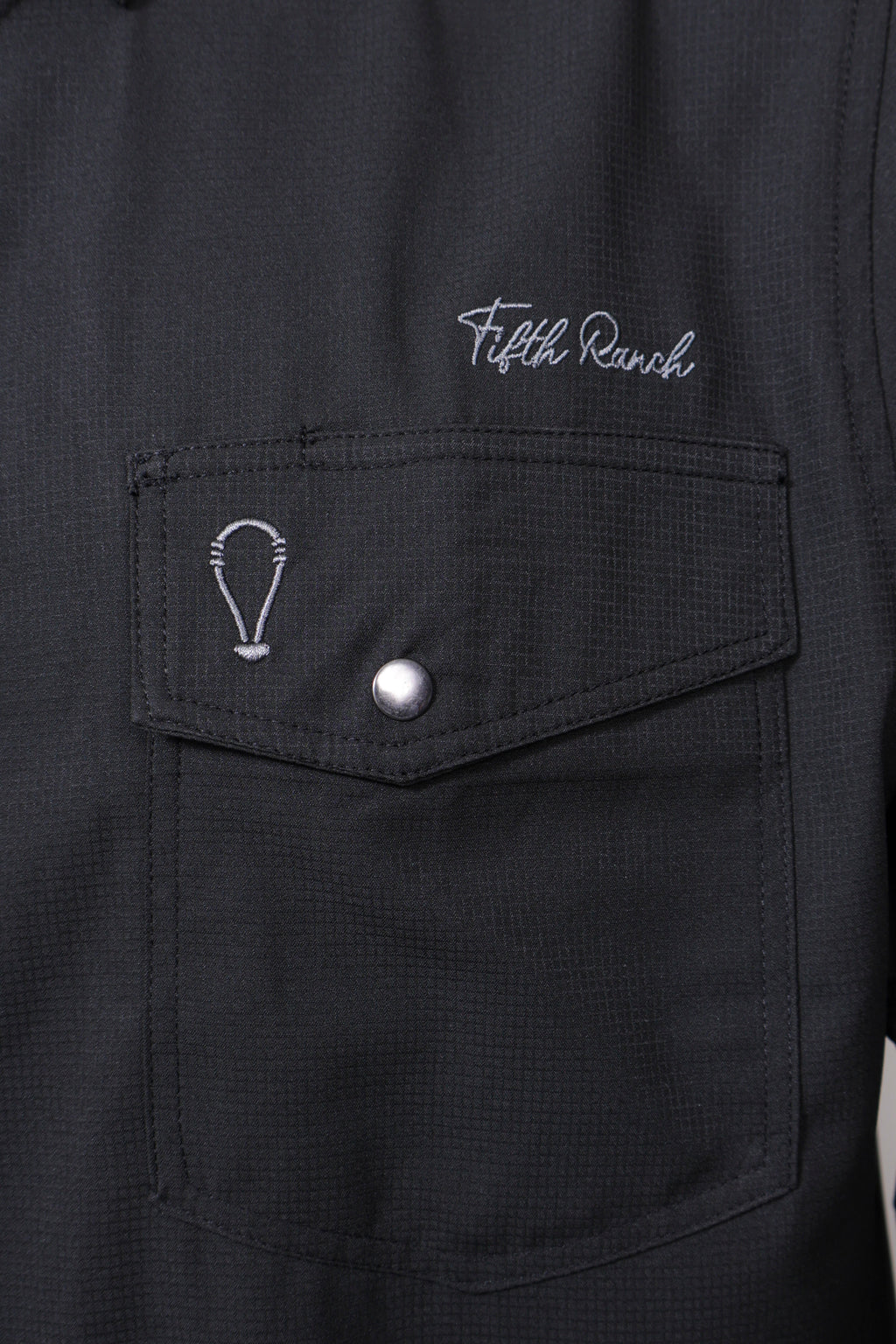Camisa Vaquera manga larga Negro KB01