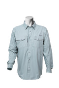 Camisa Vaquera manga larga Pistache KB05