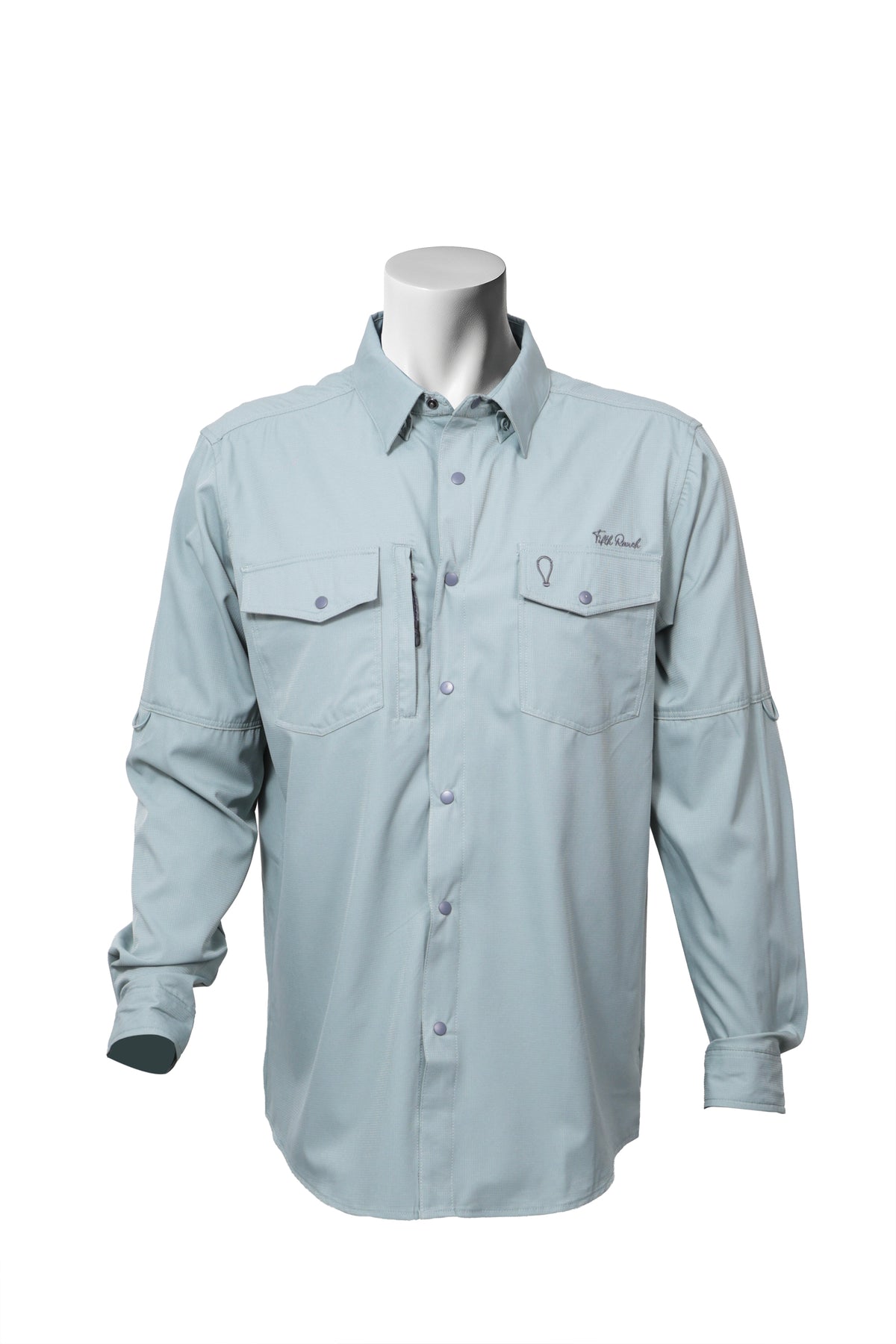 Camisa Vaquera manga larga Pistache KB05