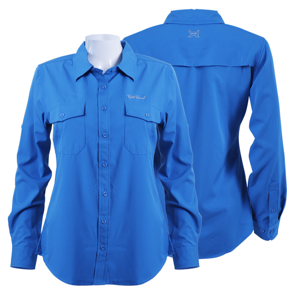 Camisa manga larga azul Dama KAL09