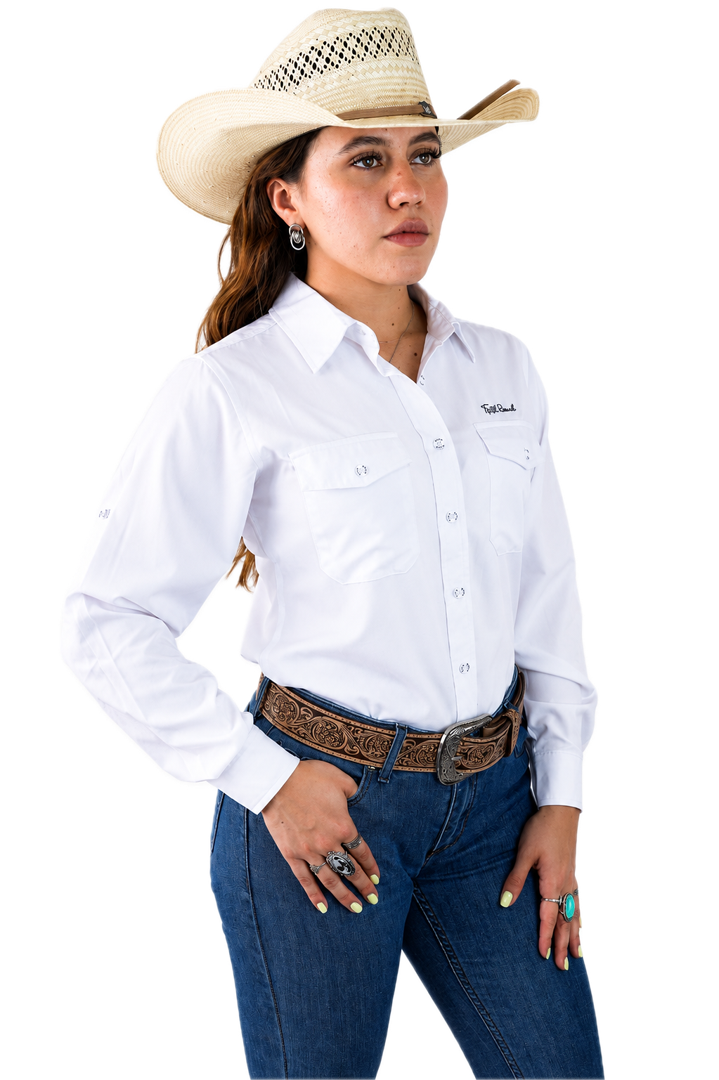 Camisa manga larga blanco Dama KAL11