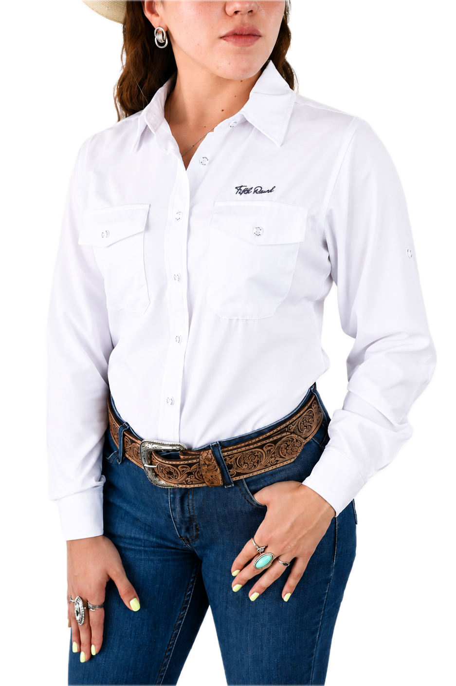 Camisa manga larga blanco Dama KAL11