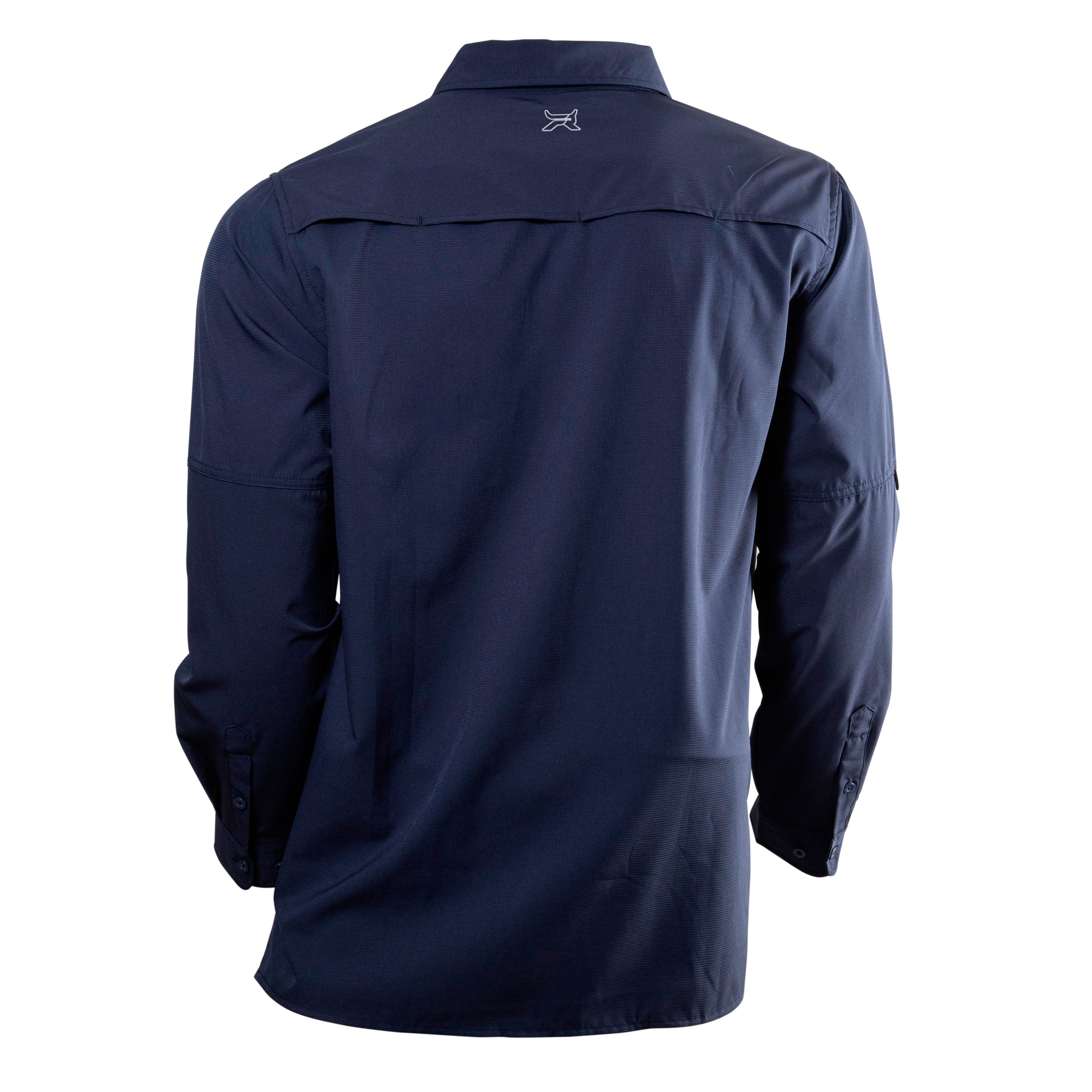 Camisa manga larga azul marino KAL01