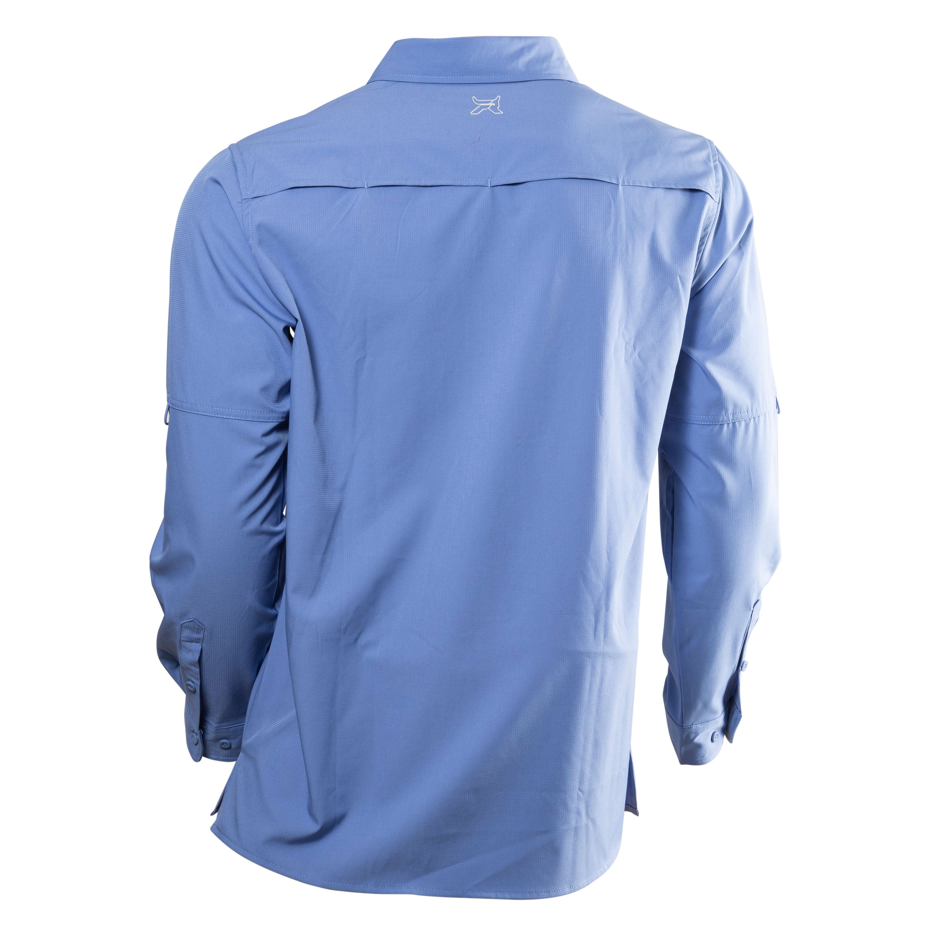 Camisa manga larga celeste KAL03