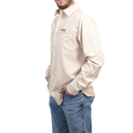 Camisa manga larga beige KAL04