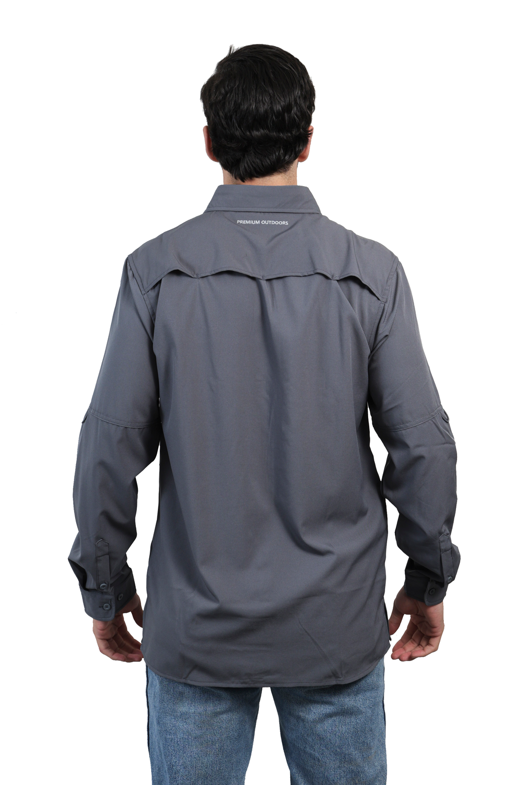 Camisa manga larga gris KAL05