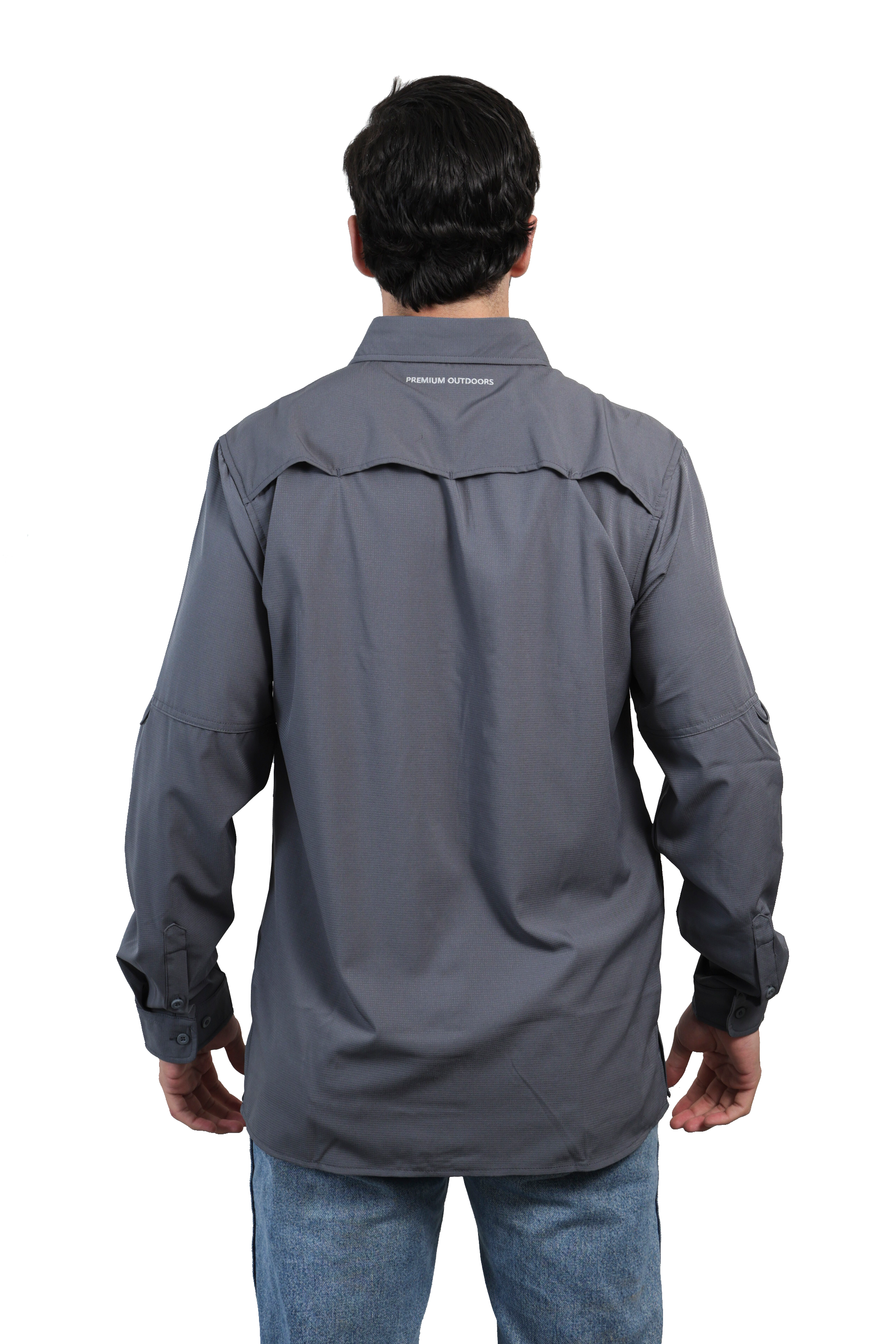 Camisa manga larga gris KAL05