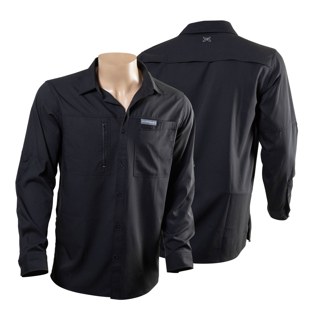Camisa manga larga negro KAL06