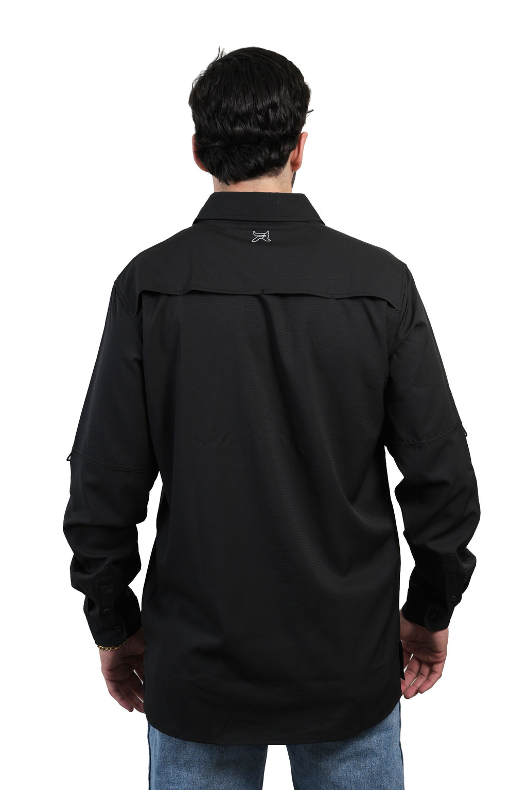 Camisa manga larga negro KAL06