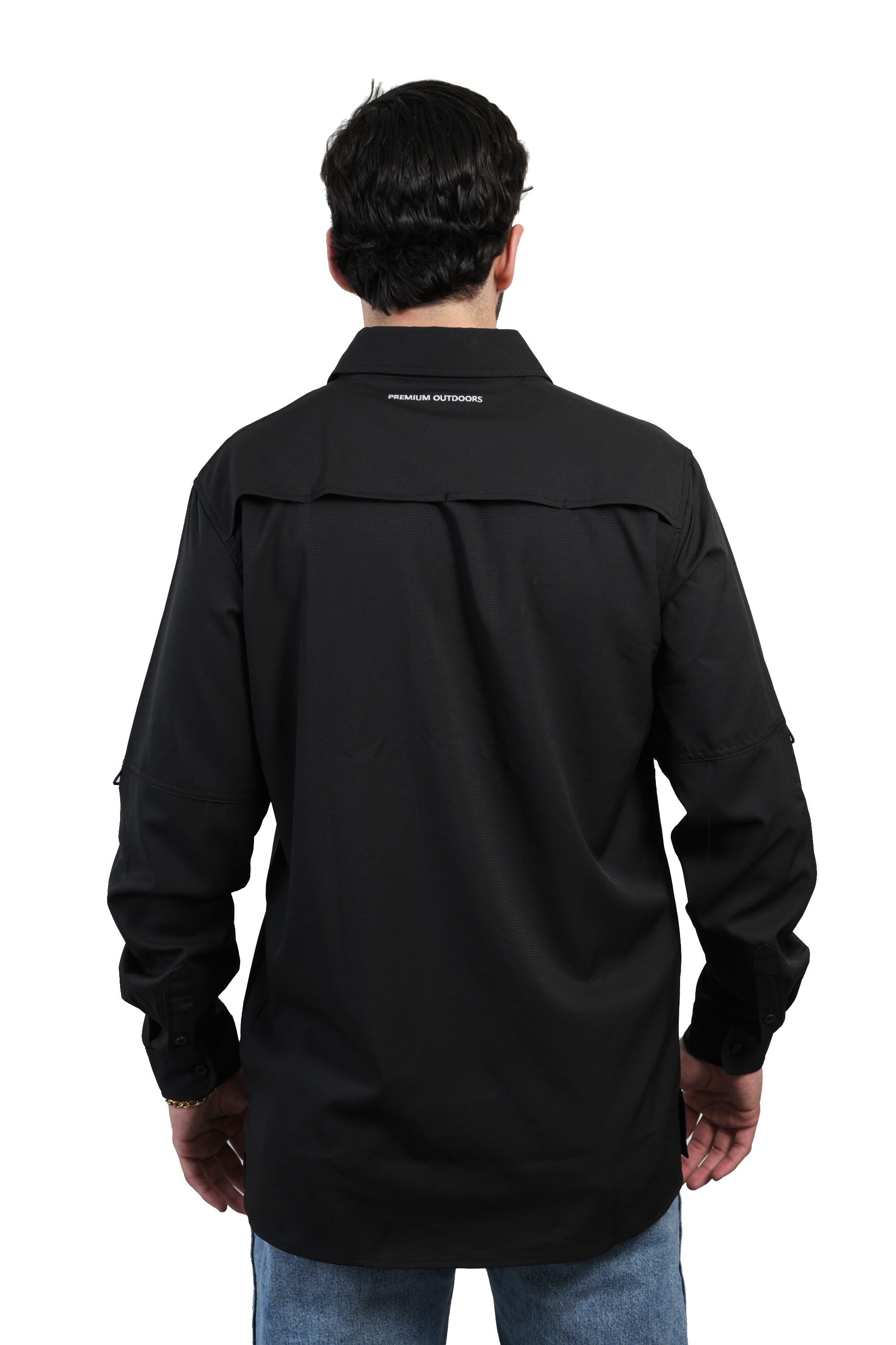 Camisa manga larga negro KAL06