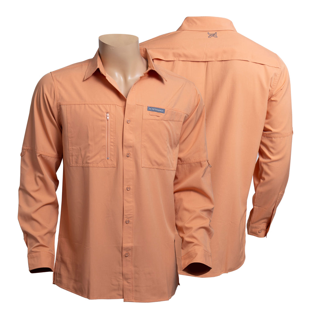 Camisa manga larga naranja KAL07