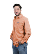 Camisa manga larga naranja KAL07