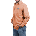 Camisa manga larga naranja KAL07
