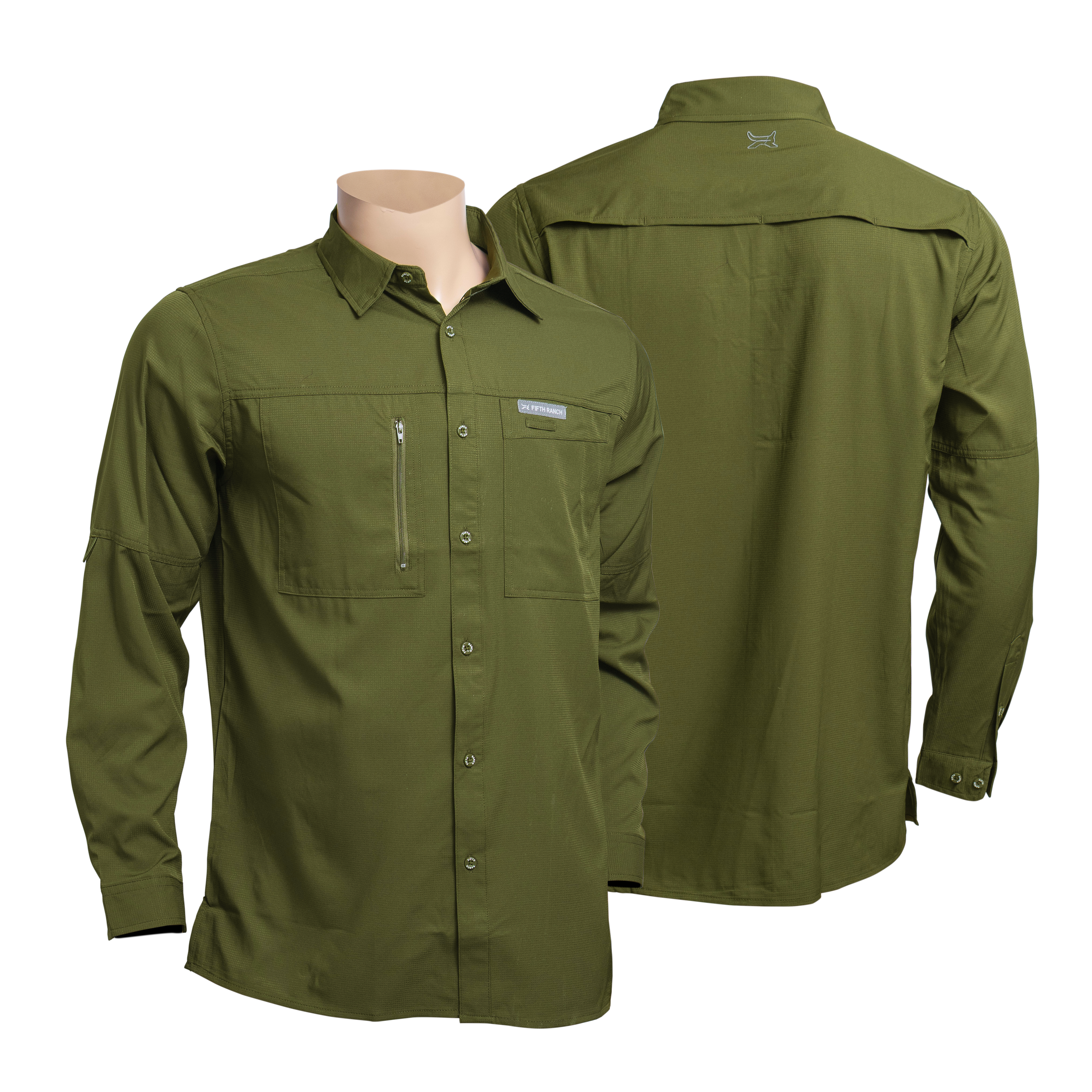 Camisa manga larga verde KAL08