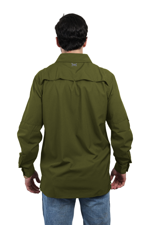Camisa manga larga verde KAL08