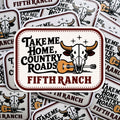 Sticker Take me Home, Country Roads