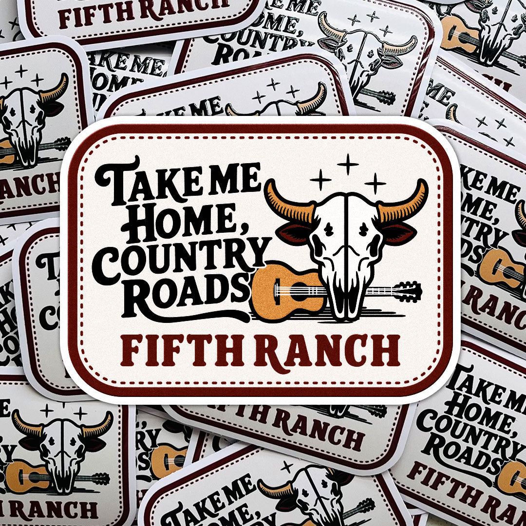 Sticker Take me Home, Country Roads
